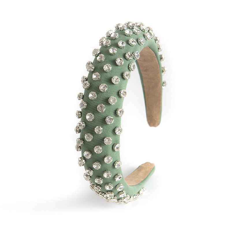 Wholesale Diamond-encrusted Wide-brimmed Headband