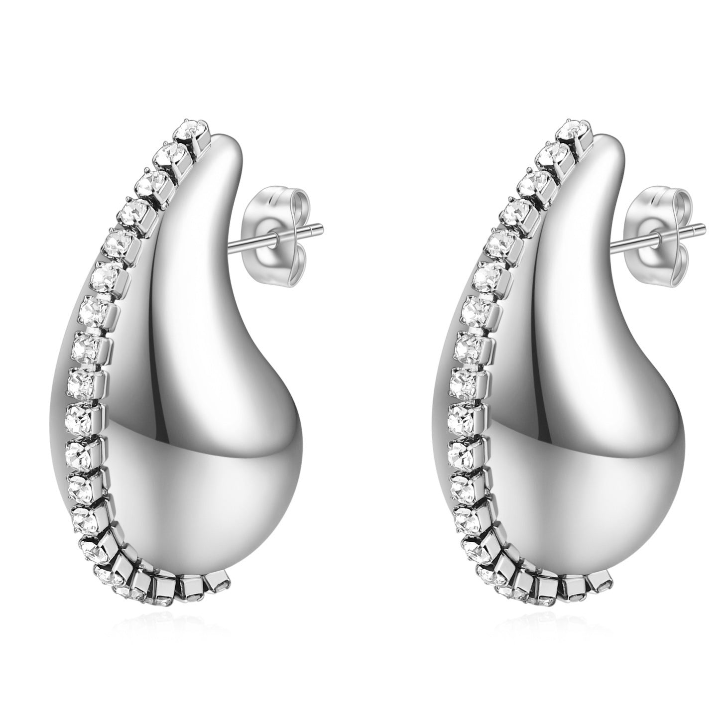 Wholesale 304 Stainless Steel Drop Pattern Earrings