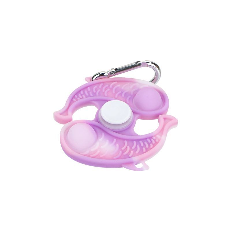 Wholesale Silicone Finger Fun Bubble Fun Cartoon Keychain