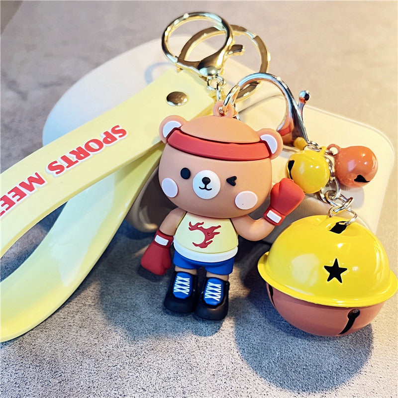 Wholesale Cartoon Bear PVC Keychain