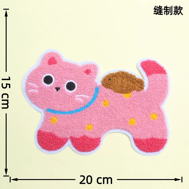 Wholesale 10pcs Sausage Dog Embroidery Large Cartoon Embroidery DIY Patches