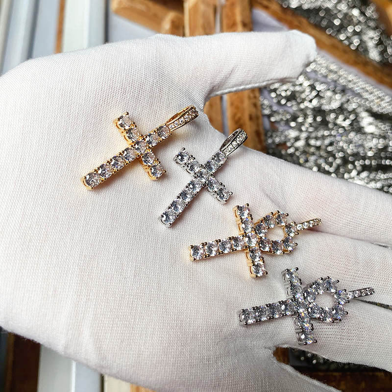 Wholesale Renqing Jewelry Rock Pendant  Hip-Hop Necklace