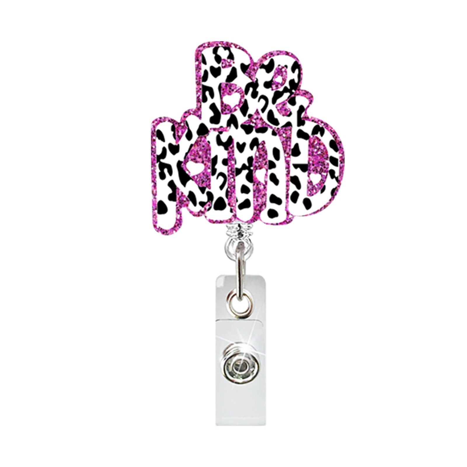 Wholesale Alphabet Pattern Acrylic Shrink Badge Holder