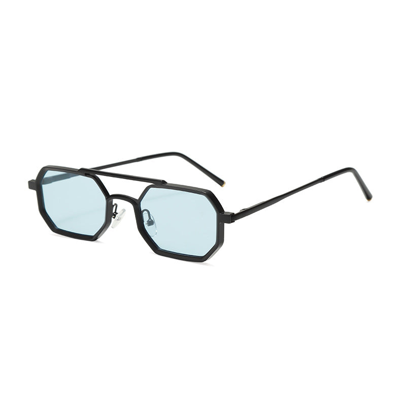 Wholesale Retro polygonal punk sunglasses