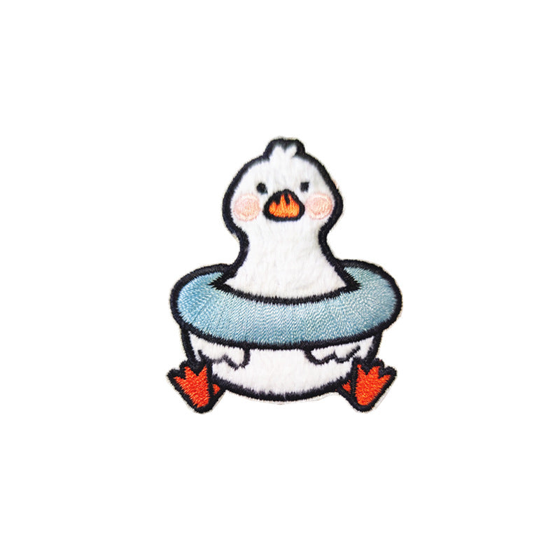 Wholesale Cartoon Plush Little Yellow Duck Embroidered Patch Badge