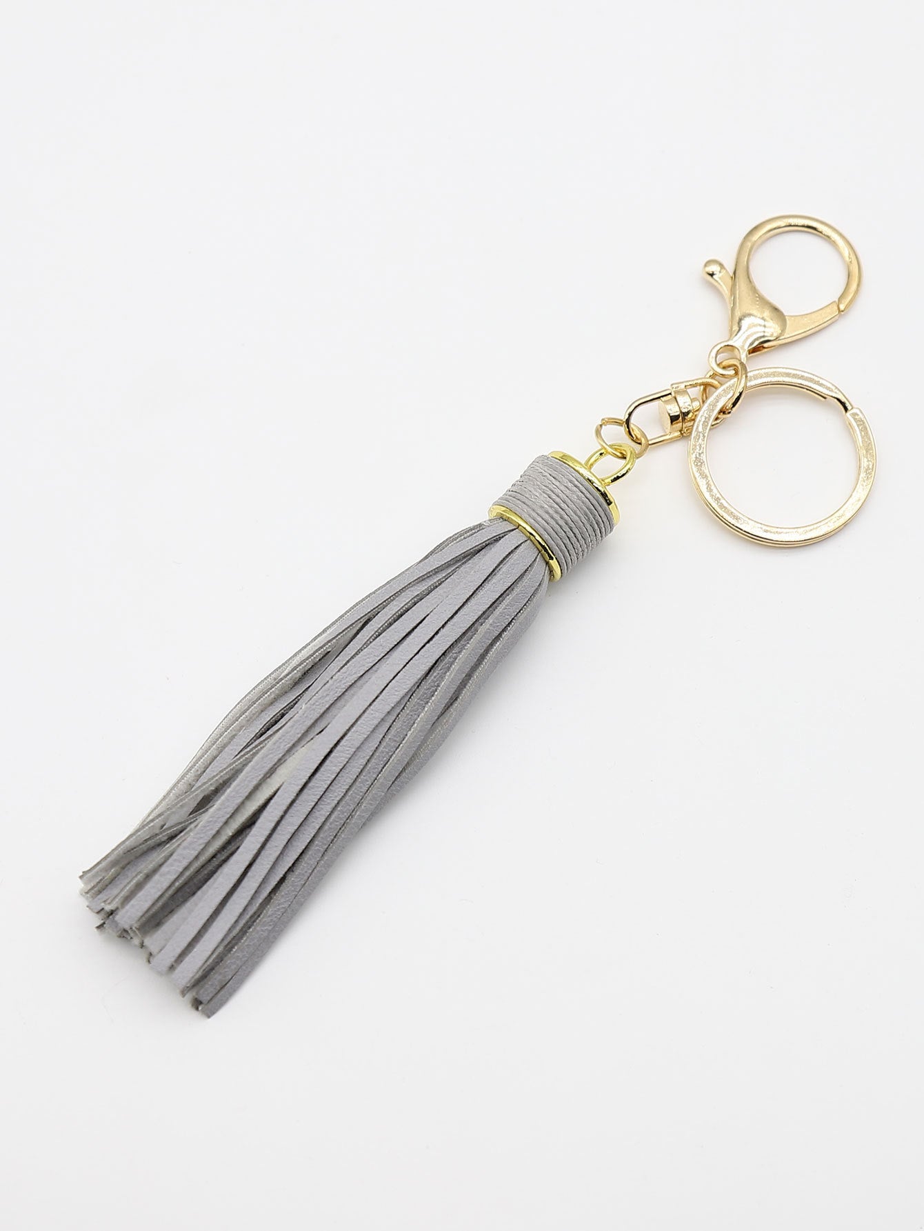Wholesale Wax line alloy gift leather tassel car key chain  bag