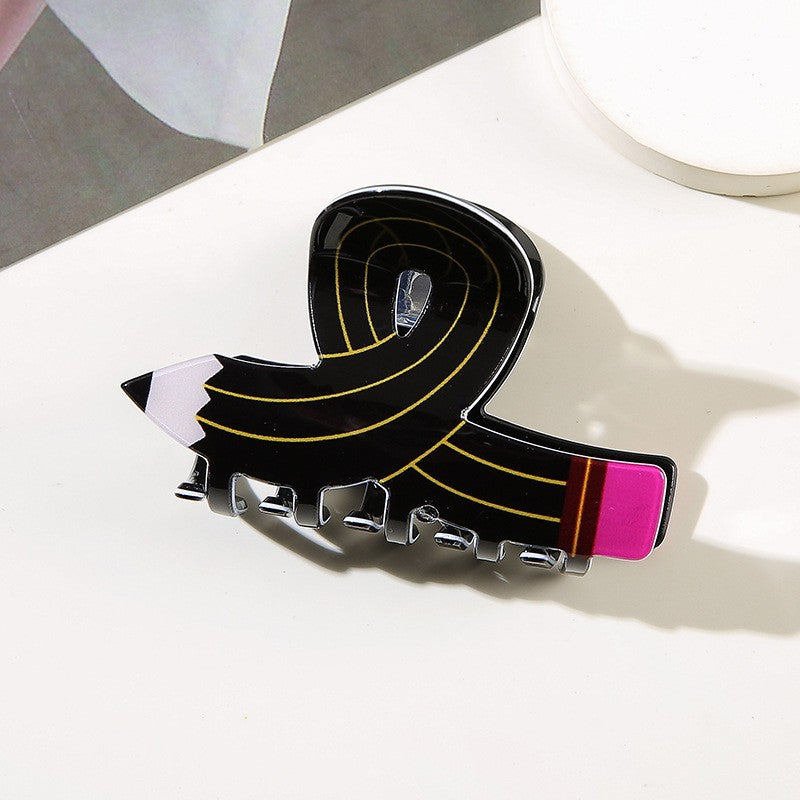 Wholesale Cute Colorful Puzzle Shark Hair Clip PVC Hair Gripper Fashion Accessory For Everyday Styling And Gift