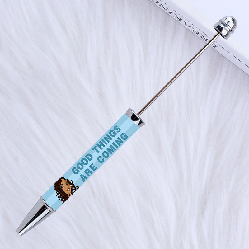 Wholesale Beadable Pens New Sticker Cartoon Character Pattern Printed Ballpoint Pen