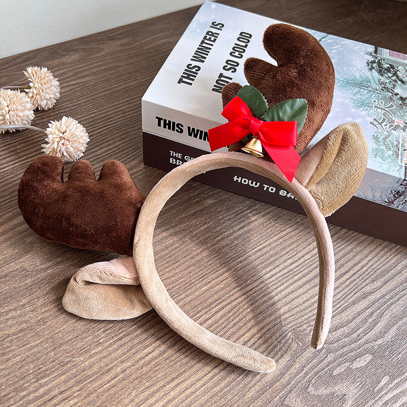 Wholesale Christmas Elk Amusement Park Cute and Funny Plush Headband