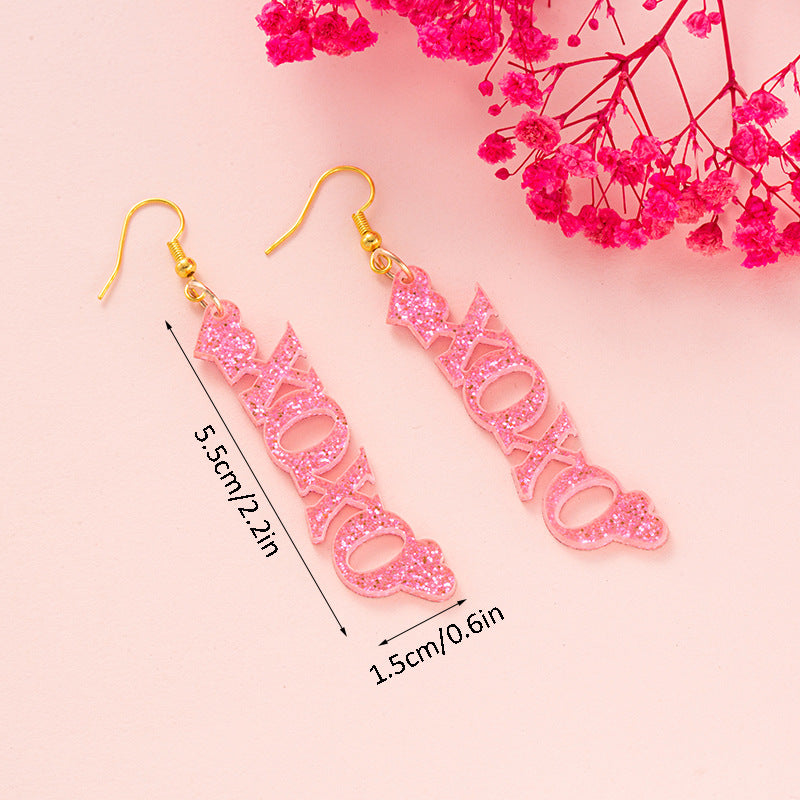 Wholesale New cross-border Valentine's Day earring