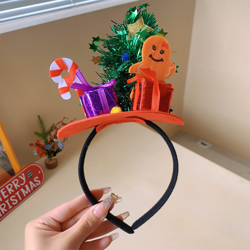 Wholesale 3D Cartoon Christmas Fabric Headbands