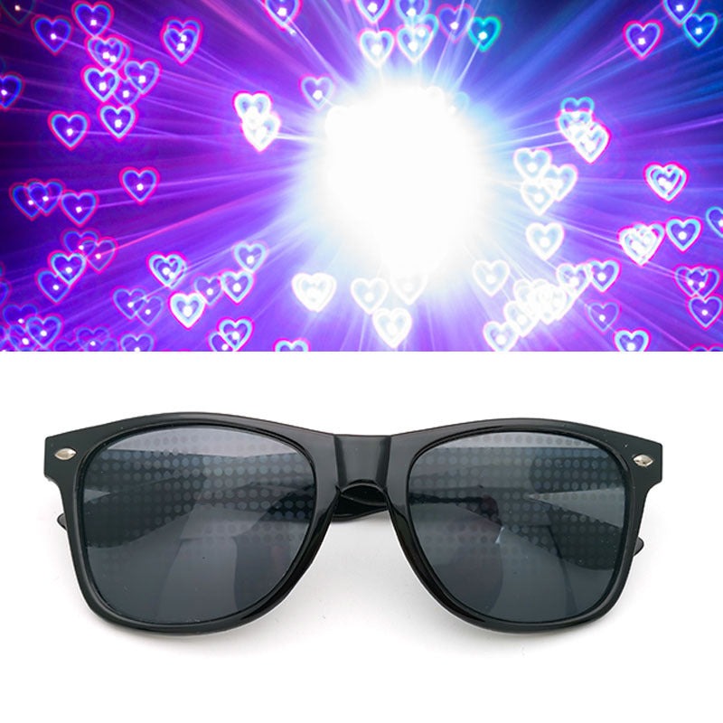 Wholesale Valentine's Day Gift Love Light Diffraction Special Effects Glasses Creative Fireworks Sunglasses
