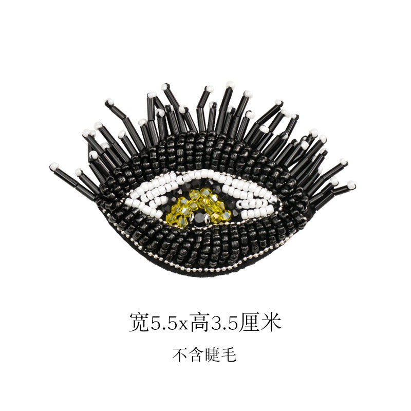 Wholesale DIY Handmade Beaded Cloth Stickers Eyes Hat Clothes Decoration