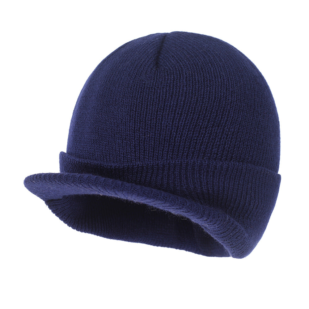 Wholesale Autumn and Winter Warm All-match Wide Brim Cap Beanie