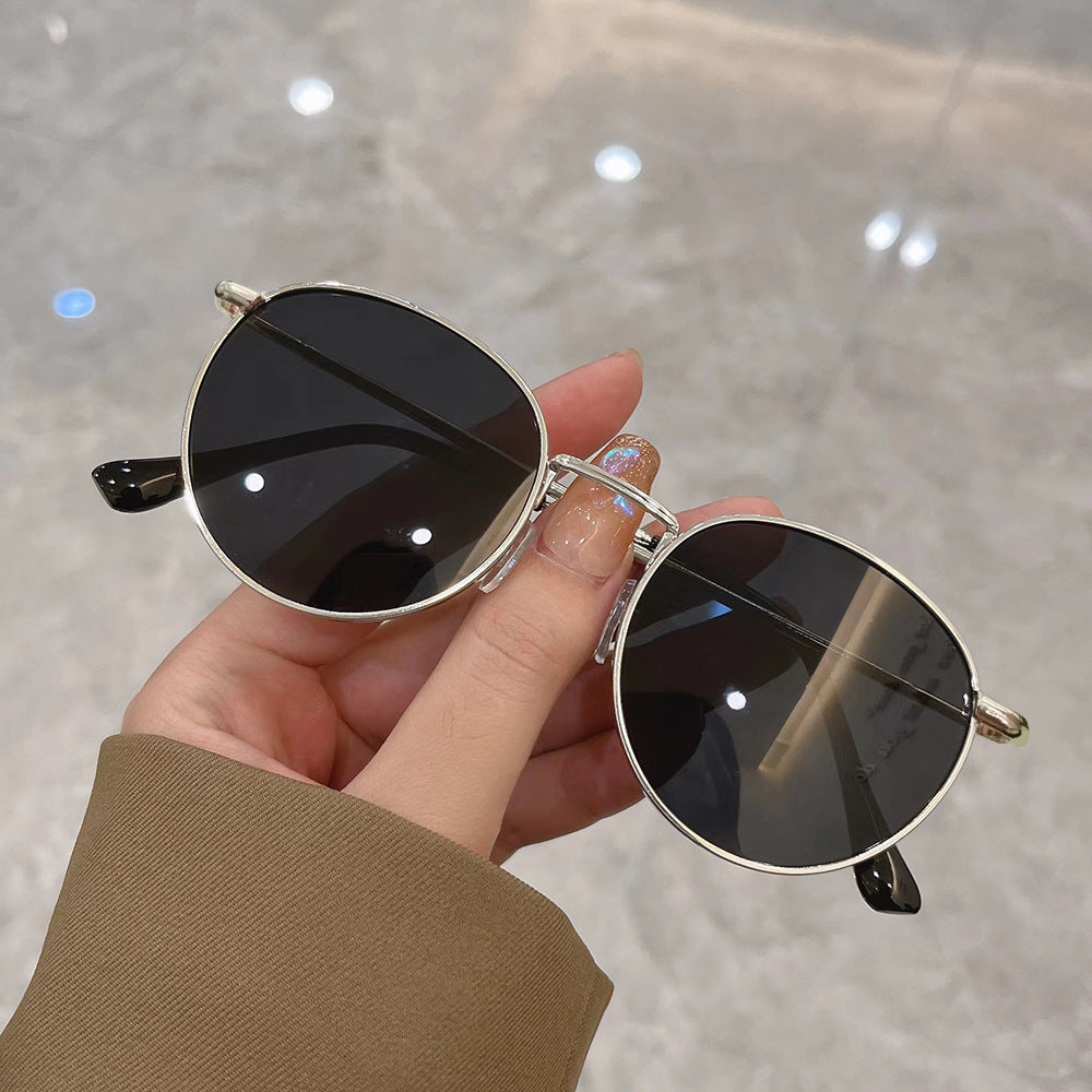 Wholesale New small round frame anti-glare sunglasses