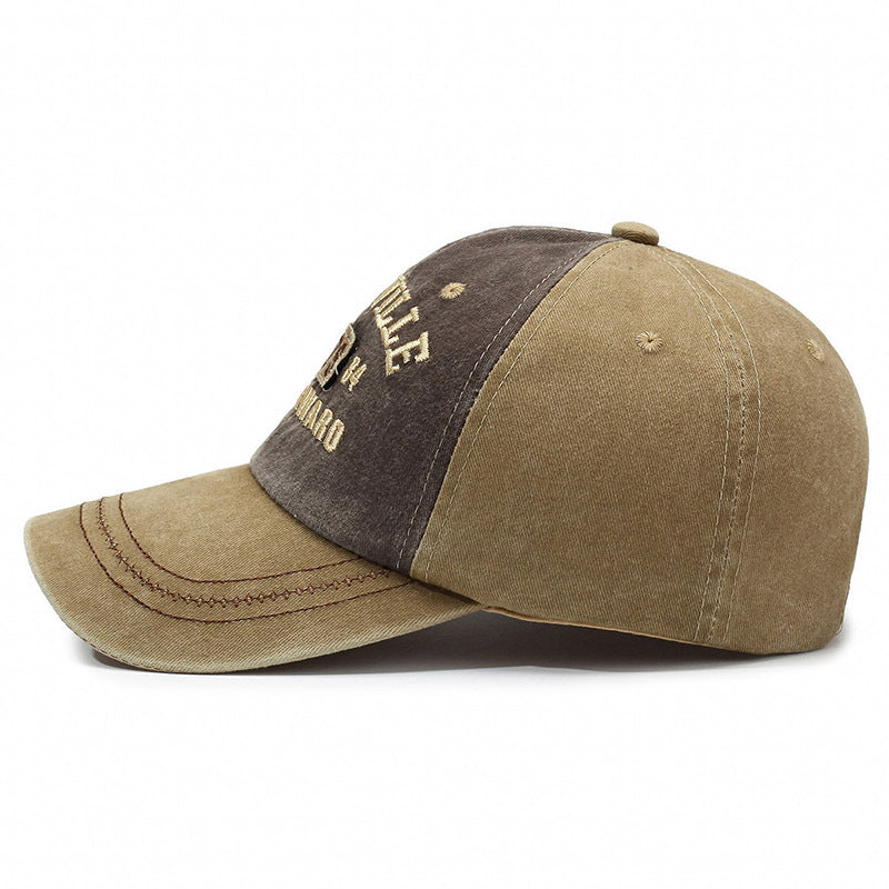 Wholesale New Washed Denim Letter Baseball Cap Embroidered Trendy Letter Cap Outdoor Fashion Personalized