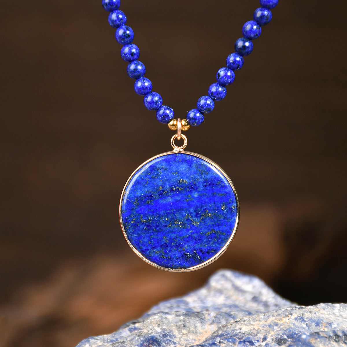 Wholesale  Natural Lapis Beaded Necklace