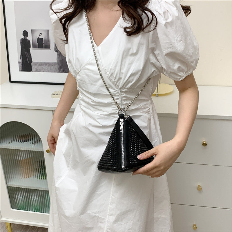 Wholesale Diamond Chain Handheld One Shoulder Crossbody Bag