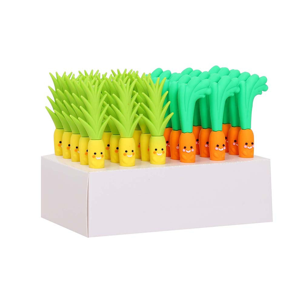 Wholesale Soft Glue Pineapple Carrot Ballpoint Pen