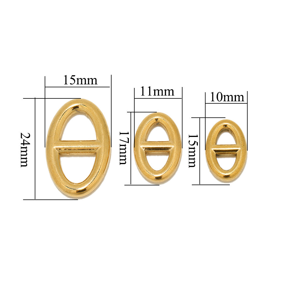 Wholesale 5PCS/PACK Stainless Steel Letter Pendant DIY Necklace Accessories