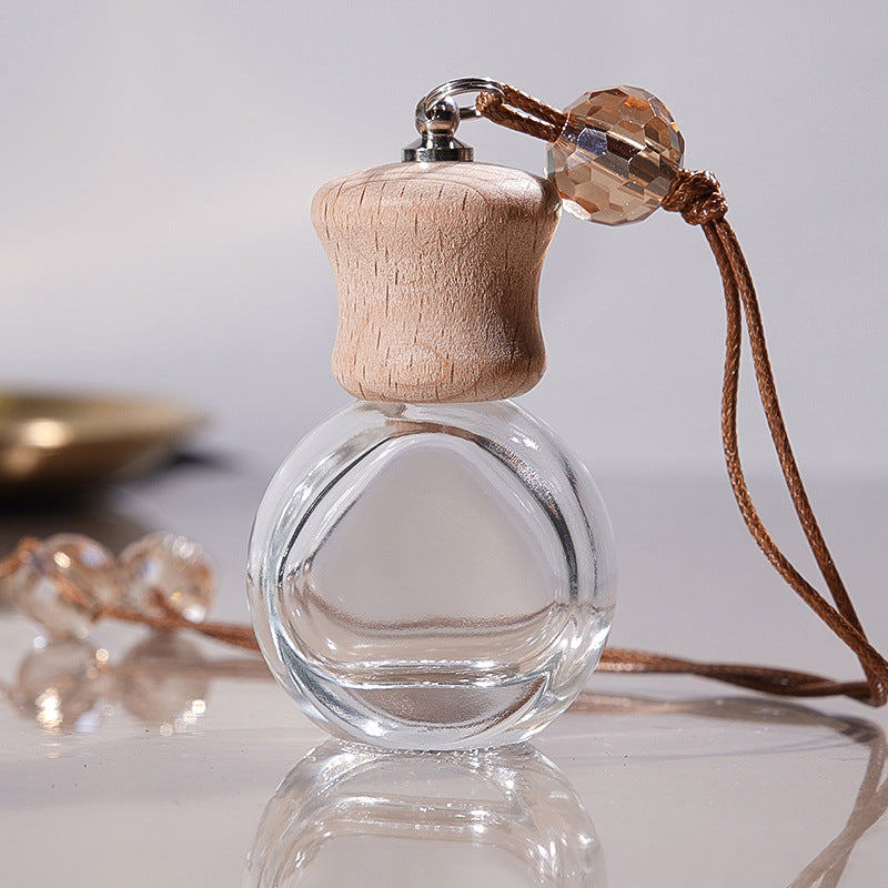 Wholesale Mini -transparent Glass Perfume Bottle Empty Bottle Car Pendant