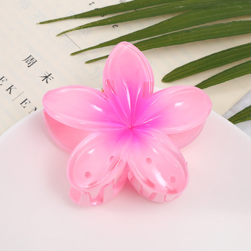 Wholesale colorful acrylic frangipani hairpins