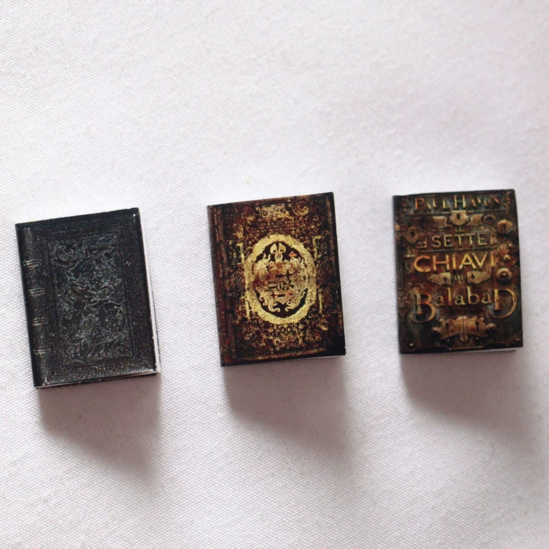 Wholesale 1 12 Miniature Classic Books Set For Dollhouse Study Room Bookshelf Decor Stylish Toy Accessory For Resale