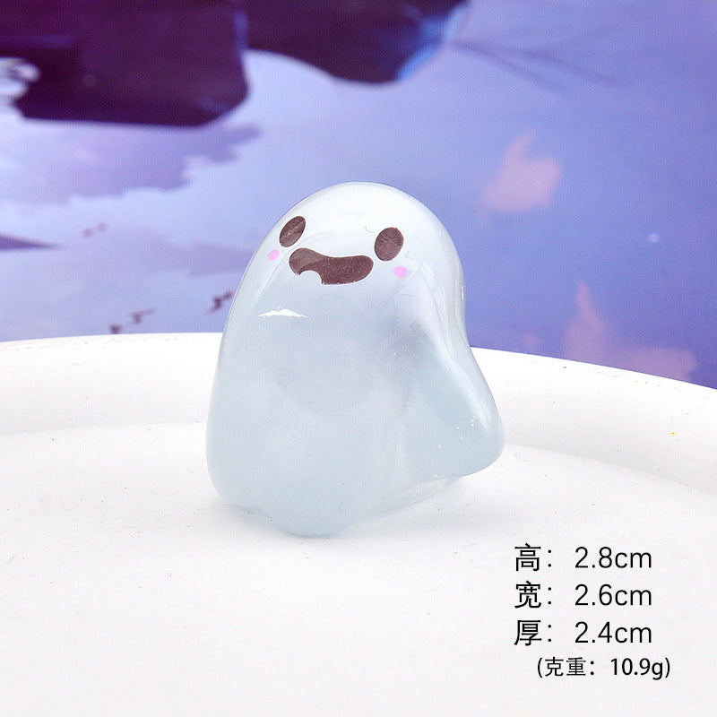 Wholesale  Luminous Ghost Resin Keychain Car Key Accessory