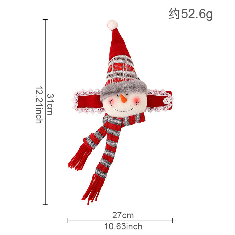 Wholesale Christmas Creative Curtain Buckle Cartoon Doll Decoration