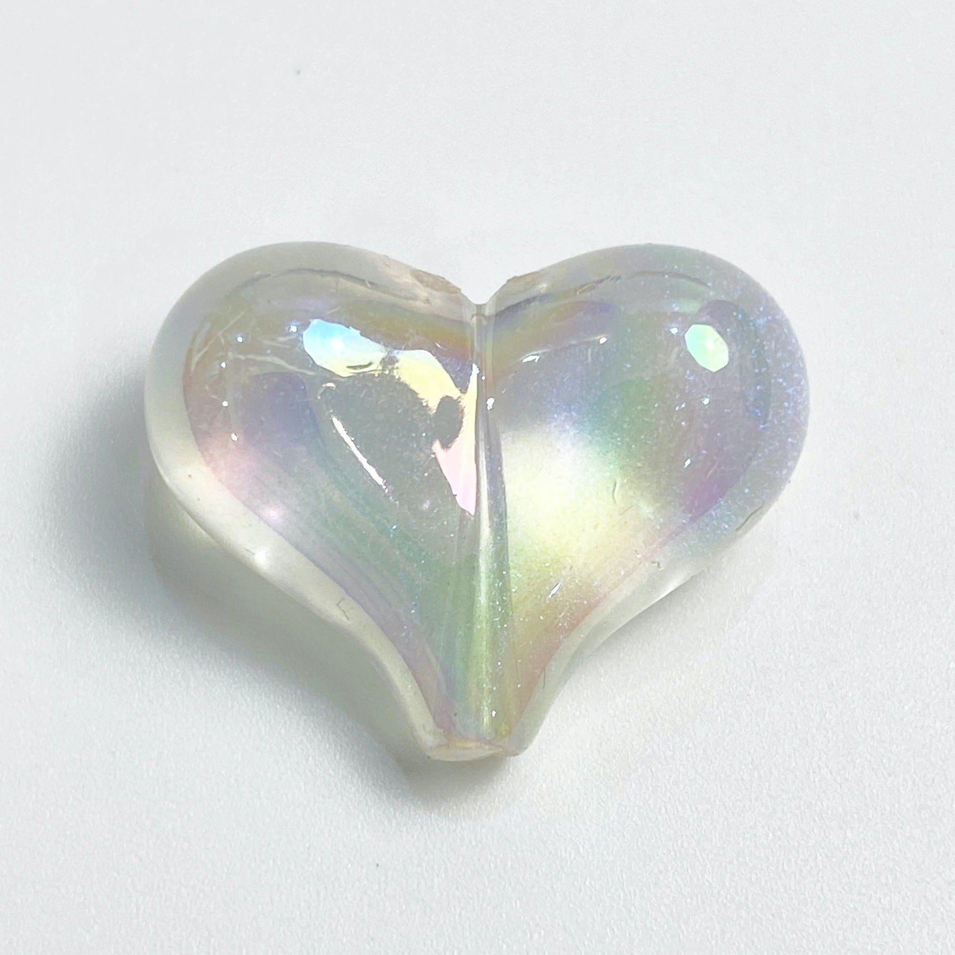 Wholesale 10pcs/pack Acrylic Color Plated Mermaid Ji Fart Peach Heart Beads