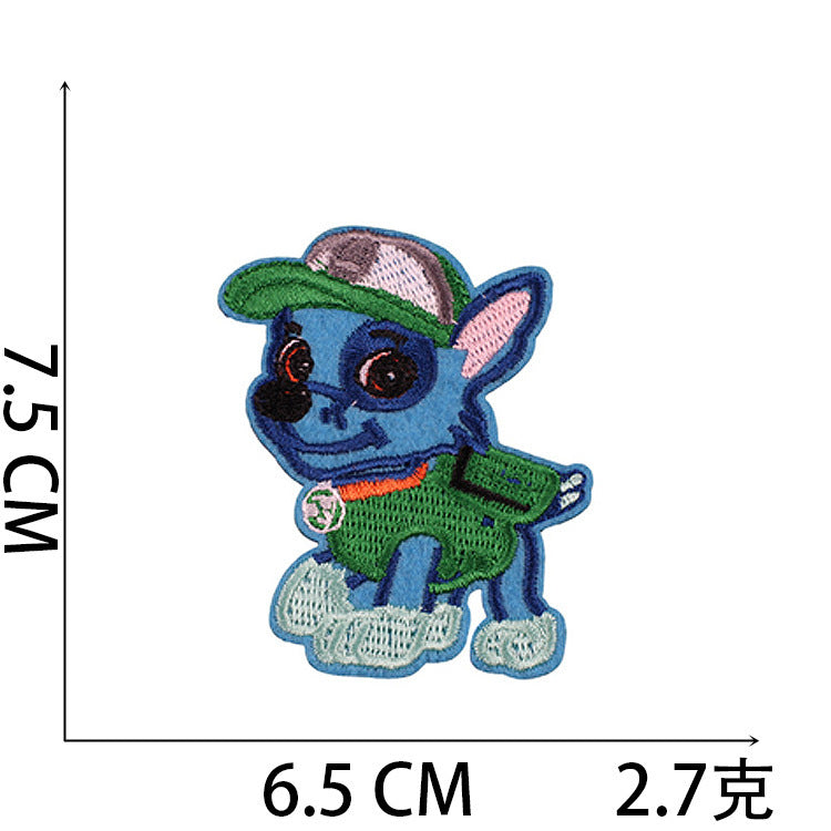 Wholesale Stylish Cartoon Dog Embroidered Patches For Clothing Bags And Laptop DIY OLY Exclusive