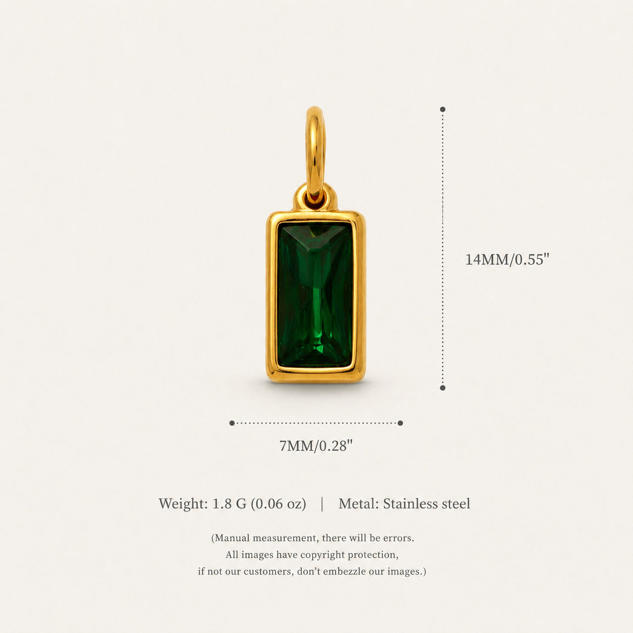 Wholesale Titanium Steel 18K Gold Plated Teardrop Pendant Necklace Snake Bone Chain Birthstone Fashion Accessory For Party Gift