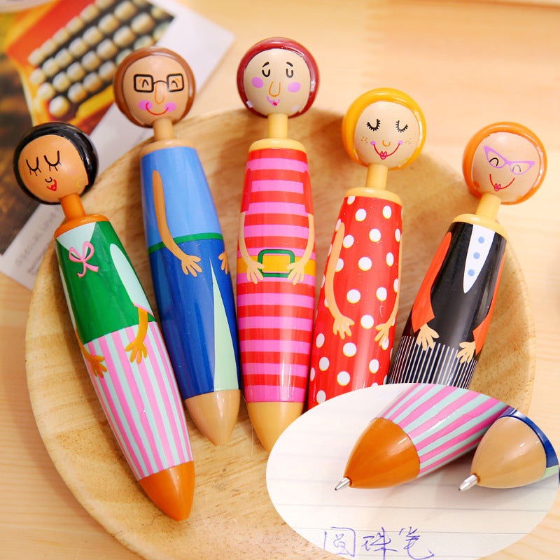 Wholesale Plastic Doll Figurine Cartoon Ballpoint Pen