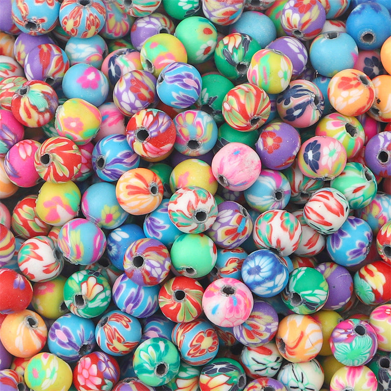 Wholesale 20pcs Round Colored Soft Clay Beads