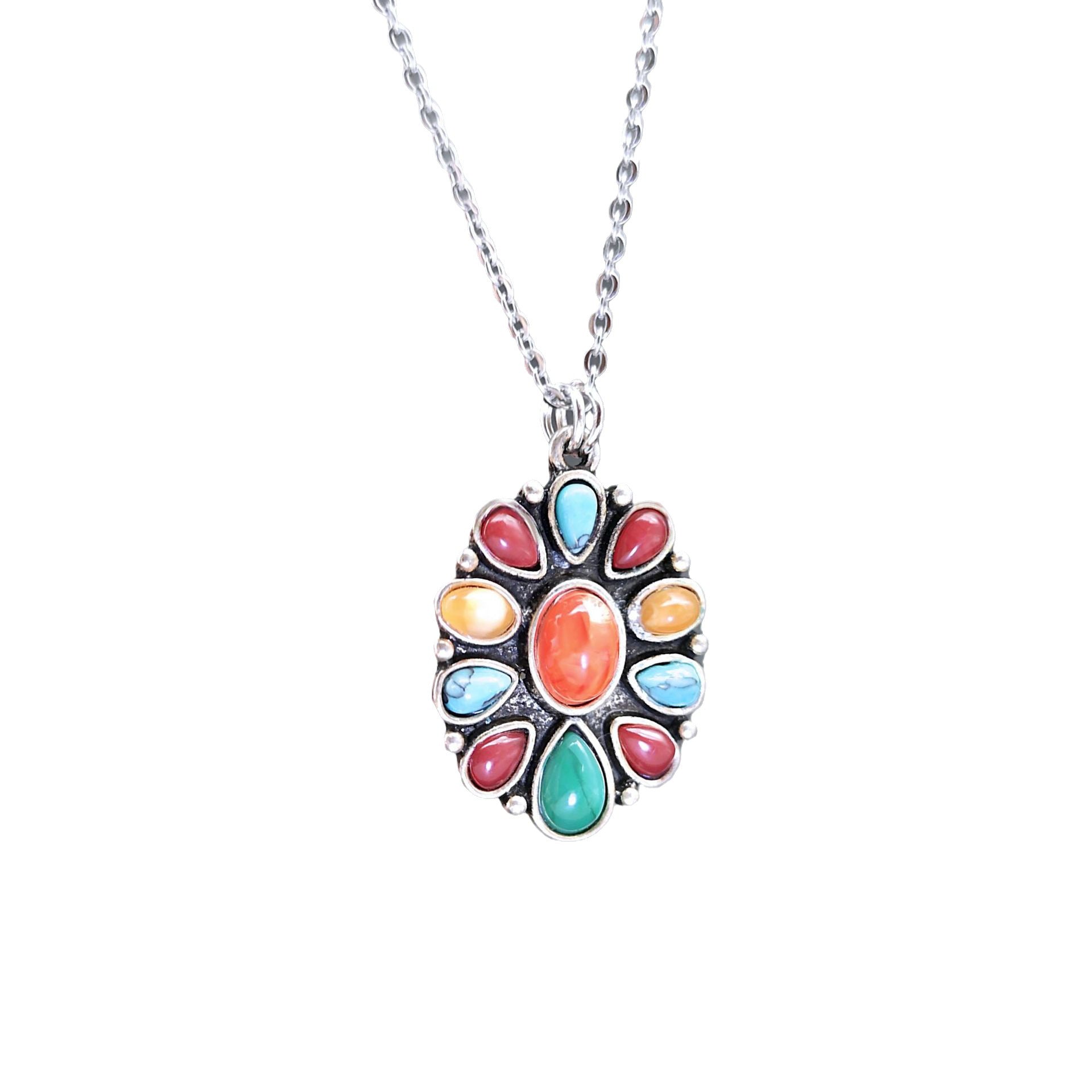 Wholesale Geometric Round Zinc Alloy Necklaces