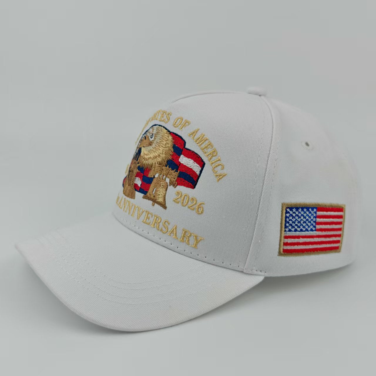 Wholesale Colorful Eagle Flag Embroidered Baseball Hat