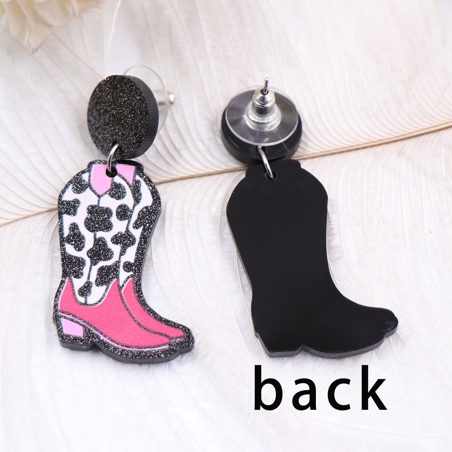 Wholesale aztec western Acrylic Laser Cut Statement Boho Earrings