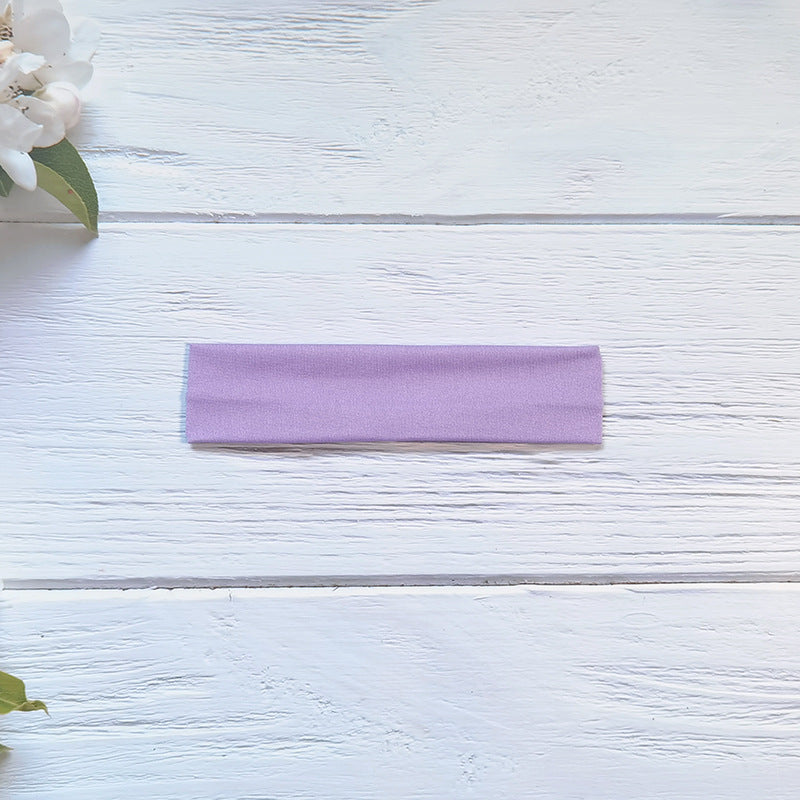 Wholesale popular solid color high elastic headband yoga sports hair band hair accessories sweat-absorbent headscarf headdress wide edge headband