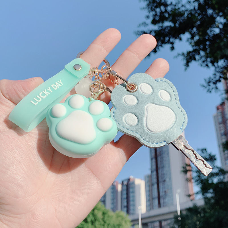 Titular de la llave de la garra del gato de dibujos animados de PVC al por mayor