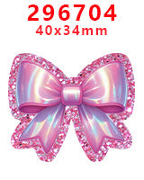 Wholesale Random 30pcs Pink Bow Series Acrylic Flatback