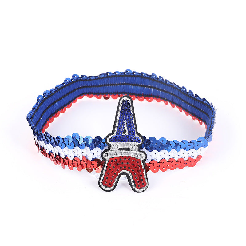 Wholesale Sequin Mermaid Reverse Fish Scale Elastic Headband