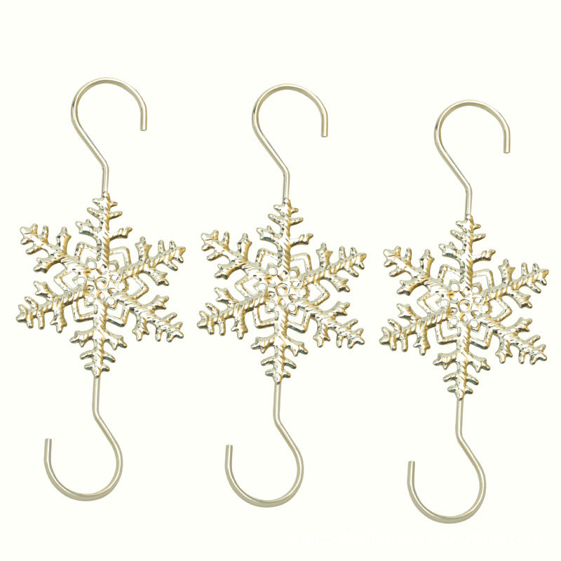 Wholesale Stainless Steel Christmas Tree Snowflake Flakes Holiday Decorations S Hooks