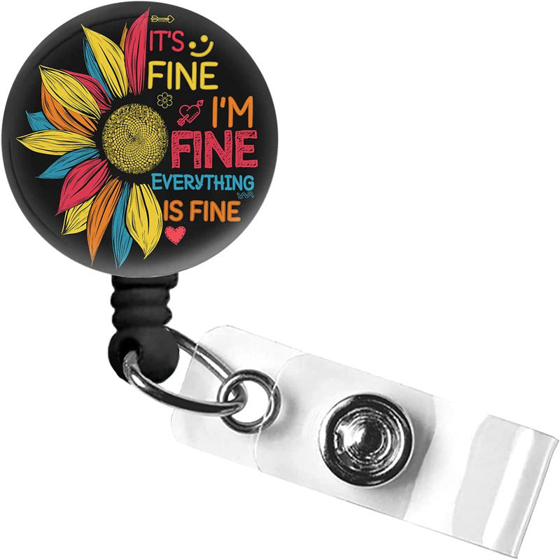 Wholesale ABS Rainbow Retractable Easy Pull Keychain