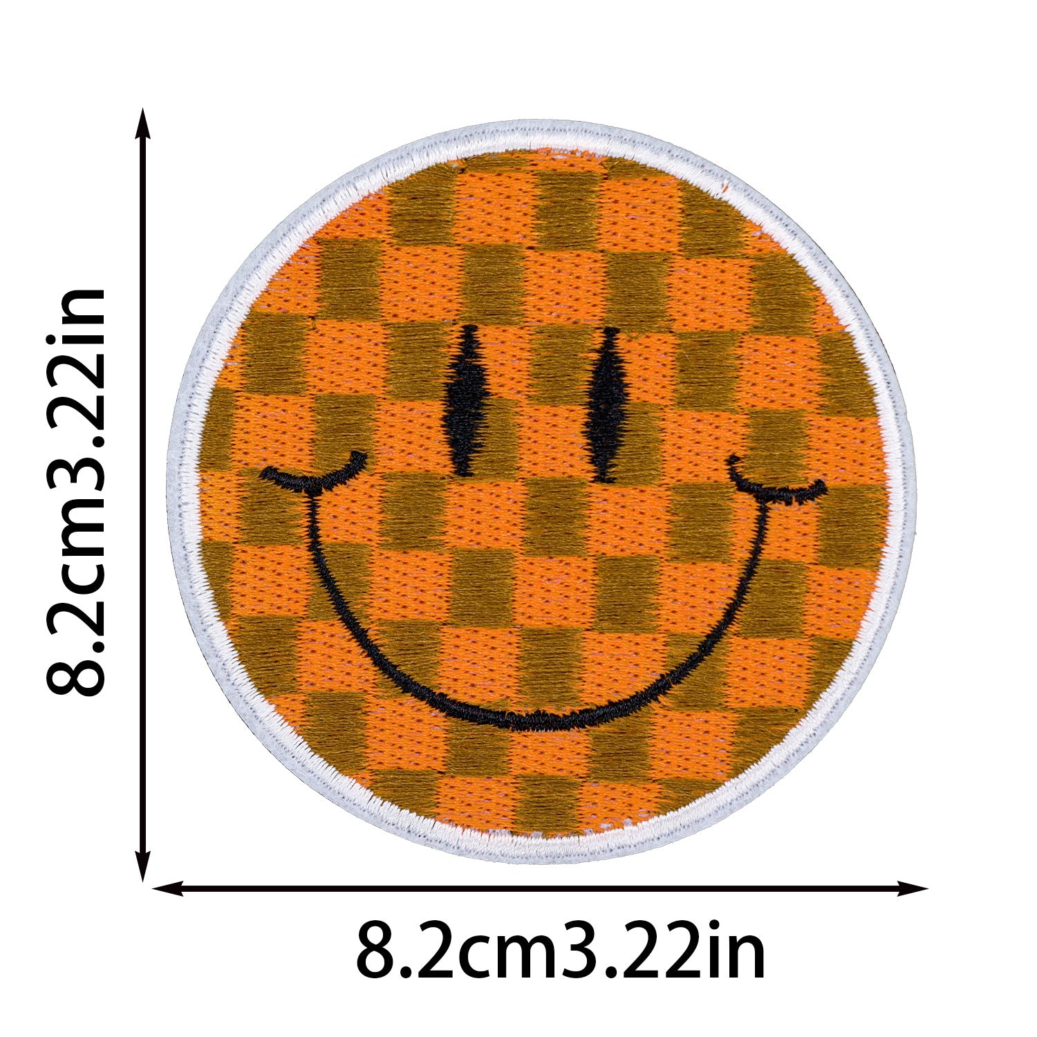 Wholesale Smiley Face Embroider Cloth Stickers Cartoon Round Embroider Stickers