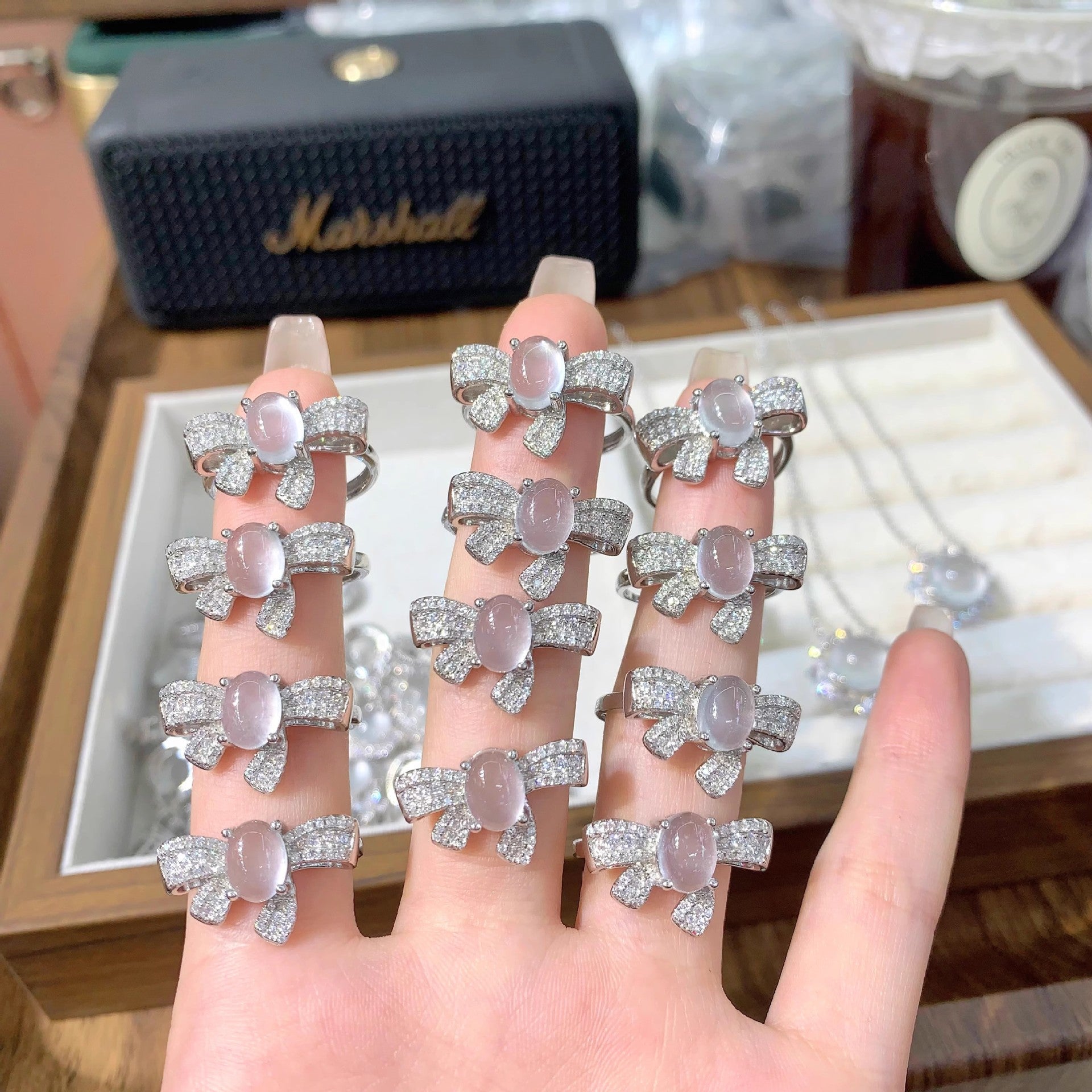 Wholesale Bow Egg-shaped Ring