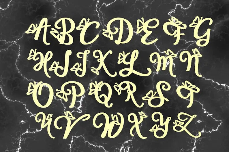 Wholesale Creative Stainless Steel English Letter Butterfly Necklace Clavicle Chain