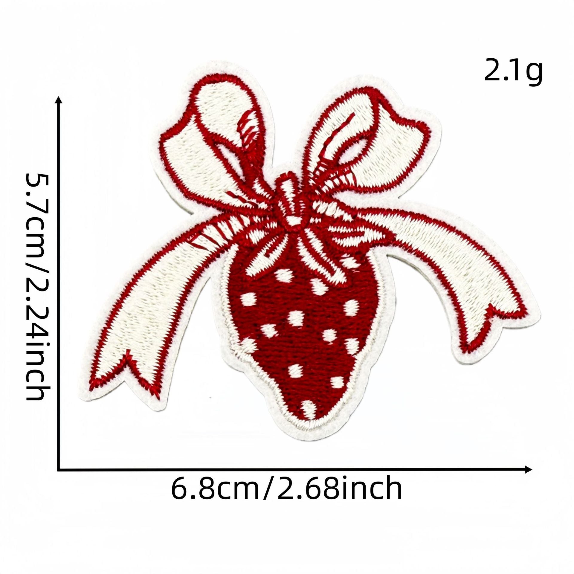 Wholesale Retro Red Valentine Embroidered Fabric Patch Ins Style Clothing Applique For DIY Craft And Resale