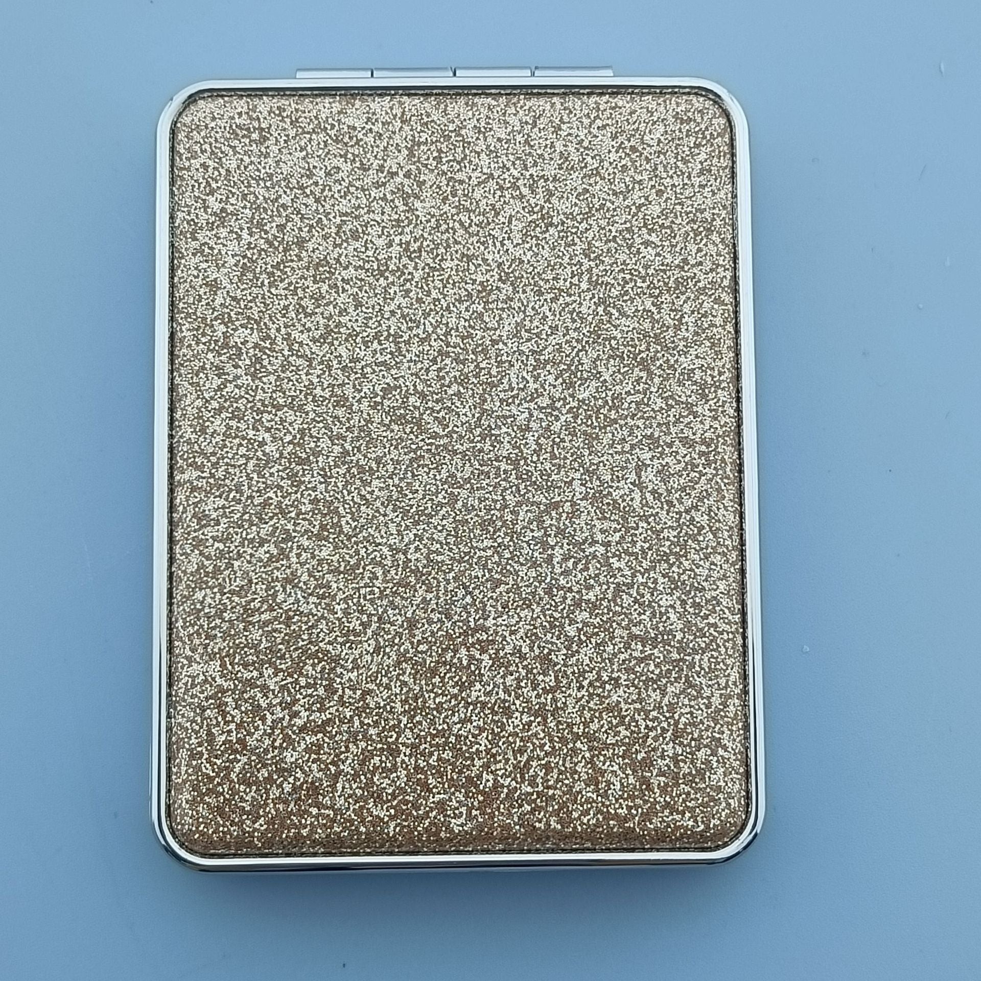 Wholesale Folding Double-sided Glitter PU Leather Color Printing Makeup Mirrors