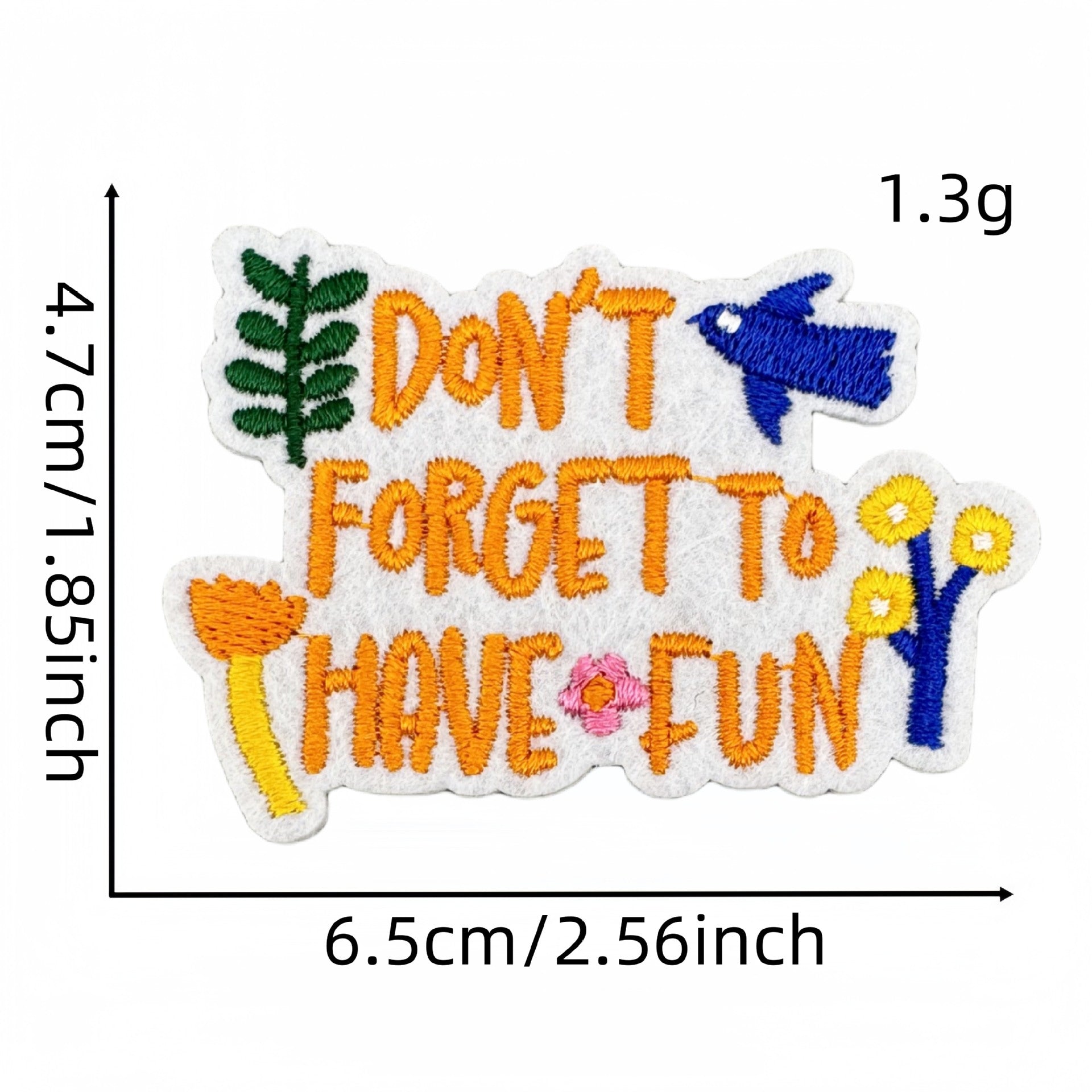 Wholesale Colorful English Letter Embroidered Iron On Patch Stylish Backpack Travel Decoration Gift