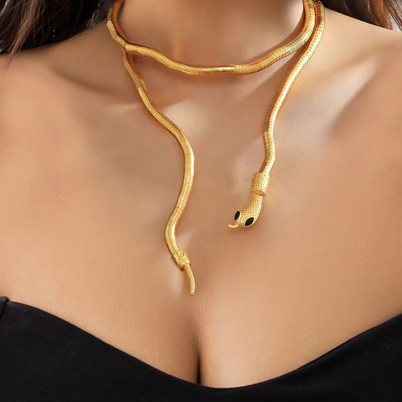 Wholesale Wrapped snake-shaped open necklace & Bracelet